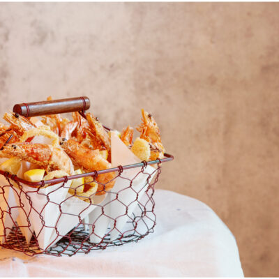 Italian Fritto misto (fried local caught mixed fish with garlic & lemon aioli) © Guy Harrop 2024